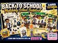 DIY Back to School Composition Notebook Matching School Supplies Canva Tutorial Etsy Templates