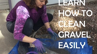 How to Clean Dirt Leaves and Pine Needles Out of Decorative Gravel and Landscape Rocks