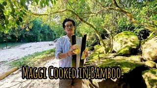 maggi cooked in bamboo ll village life ll arunachal pradesh 