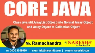 Class java util ArrayList Object into Normal Array Object and Array Object to Collection Object