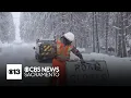 Lagu Many enjoy the weather as heavy snow brings closure to Highway 50 in Sierra