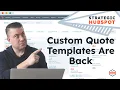HubSpot Commerce Hub Update Custom Coded Quote Modules Are Here Strategic HubSpot Tutorial