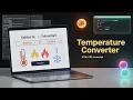 Build a SIMPLE Temperature Converter with HTML CSS and JAVASCRIPT