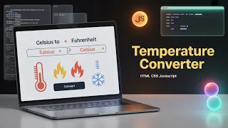 Build a SIMPLE Temperature Converter with HTML CSS and JAVASCRIPT