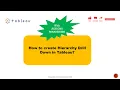 Hierarchy Drill Down in Tableau Action Parameter Learn Tableau Real Scenarios