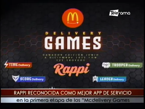 Rappi reconocida como mejor app de servicio en la primera etapa de los Mcdelivery Games
