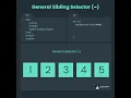 Learn CSS General Sibling Selector in 18 Seconds
