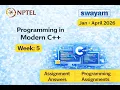 Programming in Modern C NPTEL Assignment 5 Answers Programming Questions