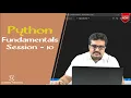 Python Tutorial Python Fundamentals Session 10