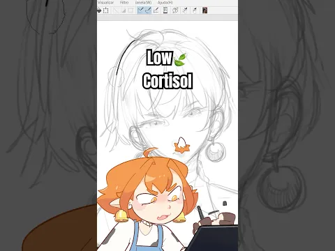 🎨 Low Cortisol Drawing #Shorts