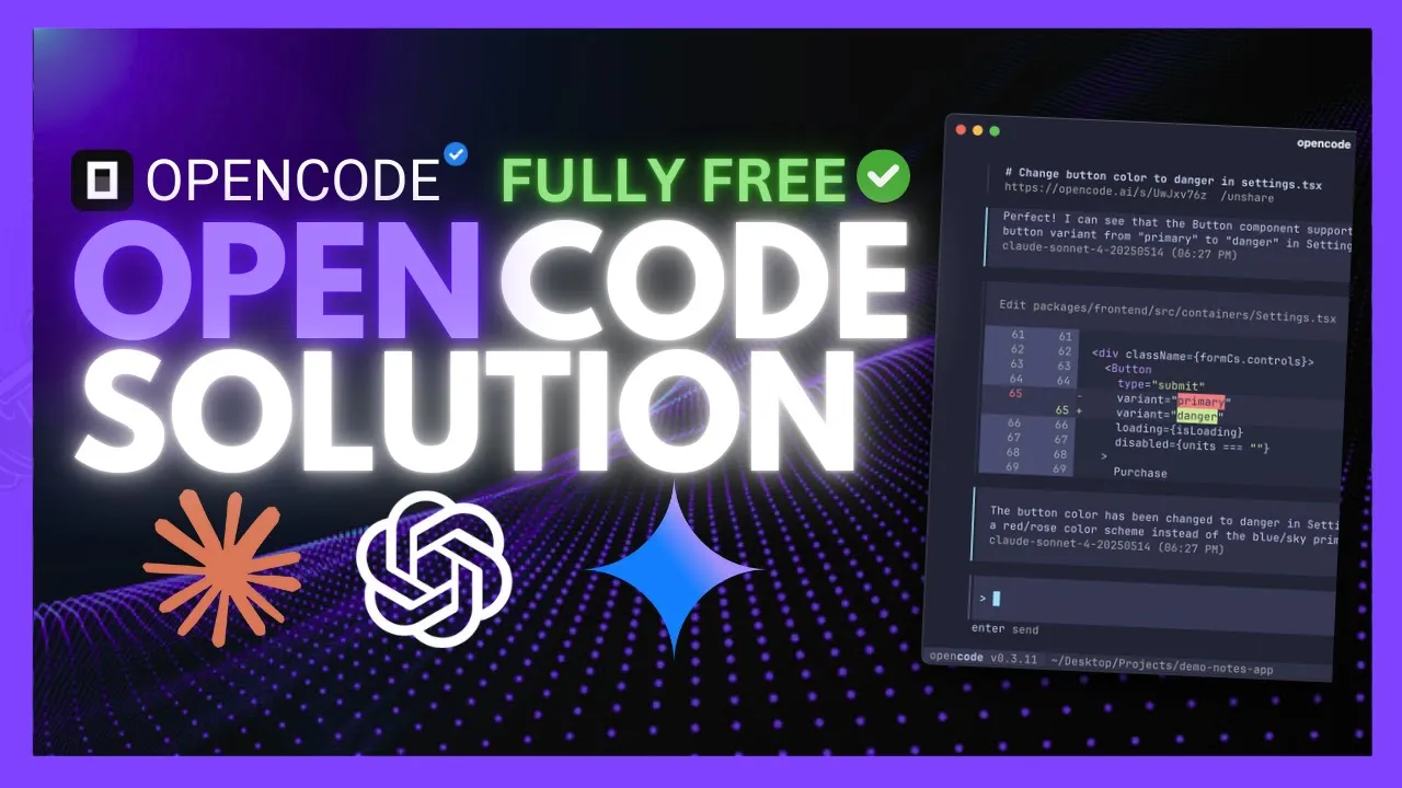 Opencode + Antigravity oAuth Fixes EVERYTHING! A New Alternative to Claude Code Max FOR FREE!
