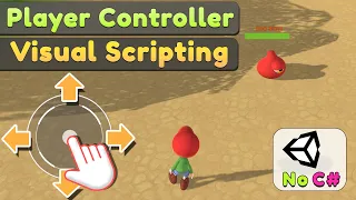 Visual Scripting Plus Player Movement with Touch Controller in TPS FPS game Unity