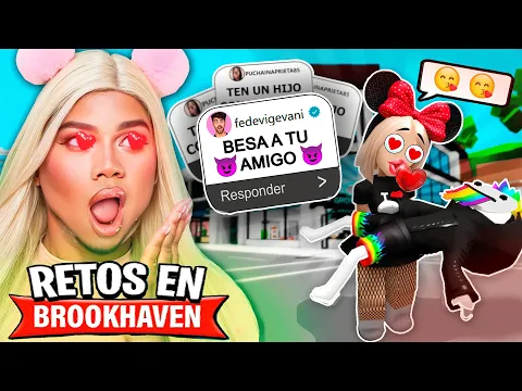 cumpliendo RETOS en brookhaven ? Roblox | Mia Plumones