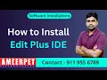 How to Install Edit Plus IDE Ameerpet Technologies