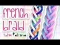NEW French Braid Rainbow Loom Monster Tail Bracelet Tutorial How To