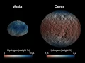 Download Lagu Water Ice Comparison of Ceres and Vesta | Video