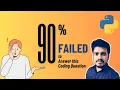 90 Failed to Answer this Coding Question on Sort