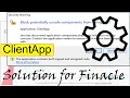 Java - Block potentially unsafe components from being run in DOP Finacle