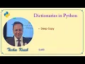 Deep copy function with Dictionary in Python