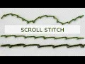 How to Embroider Scroll Stitch Step-by-Step Tutorial for Beginners