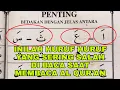 Lagu huruf huruf yang sering salah saat orang membca al qur'an