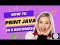How to Print Java in console just a 5 seconds