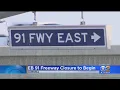 Drivers prepare for eastbound 91 Freeway closure