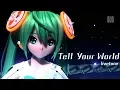Download Lagu [1080P Full風] Tell Your World -Hatsune Miku 初音ミク Project DIVA Arcade English lyrics Romaji subtitles