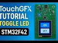TouchGFX STM32 Tutorial Toggle LED and Update UI with External Button STM32F429 Discovery