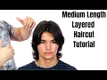 Medium Length Layered Haircut Tutorial - TheSalonGuy