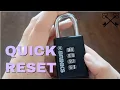 How To Reset Brinks 4 Number Switch Lock Combo Tutorial - Lock Reset Series