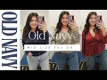 50 off Old Navy Mid Size Try On Haul Fall Winter Outfits 2025 Old Navy Jeans Tops Try On