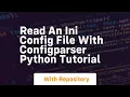 Read an ini config file with configparser python tutorial
