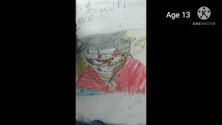 My Drawing Progress age 12-13 Anime Art