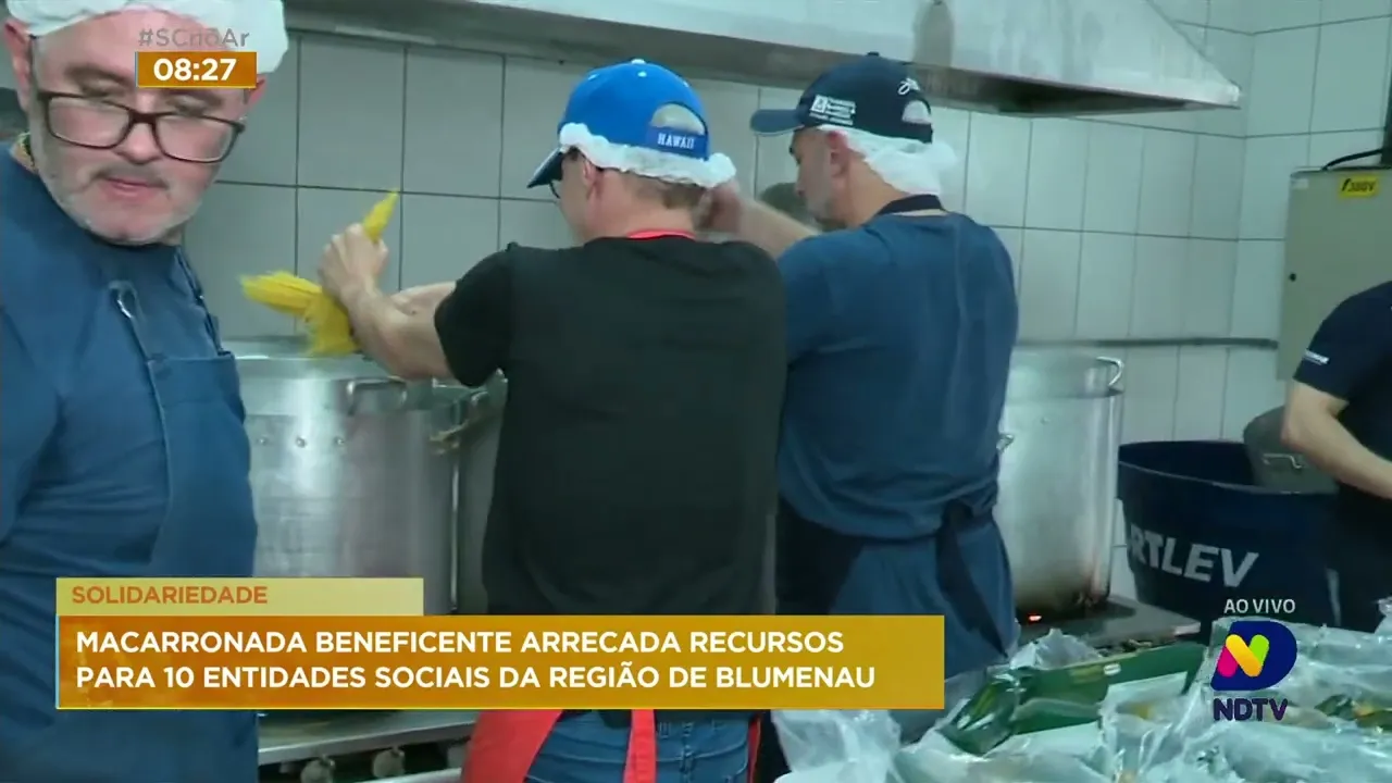 12ª Macarronada Beneficente acontece neste fim de semana em Blumenau