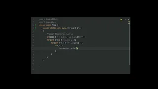 lower triangular matrix program in java