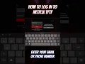 How to log in to TFTF