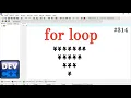 Diamond pattern using for loop in C Language Simple Method Apply
