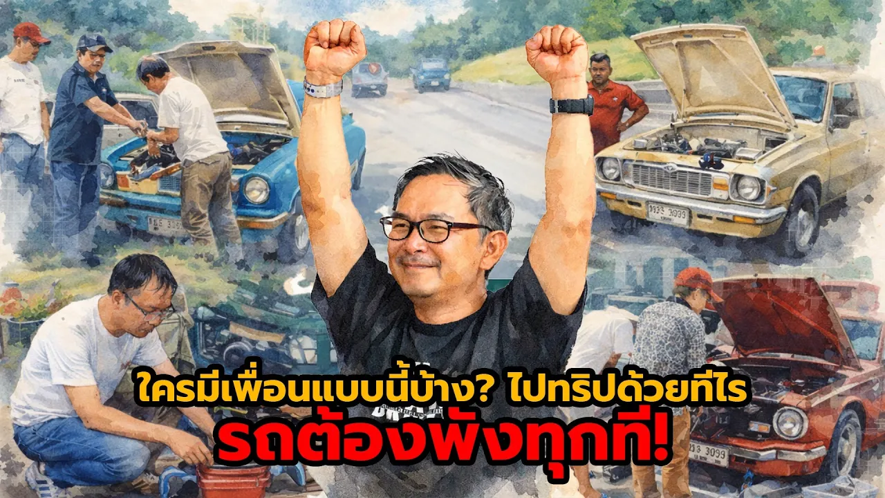 ใครมีเพื่อนแบบนี้บ้าง? ไปทริปด้วยทีไร รถต้องมีอันเป็นไปทุกที!