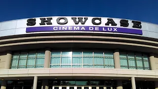 Looking at the outside of Showcase Cinema De Lux in Springdale Ohio before seeing The Invisible Man