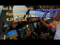 B737 MAX Departure Runway 4L at KJFK New York Cockpit View ATC