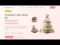 Responsive Cake Bakery Website in HTML CSS JavaScript Complete Website Tutorial Step by Step