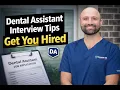 Dental Assistant Interview Tips That Actually Get You Hired Assisting101 Dental