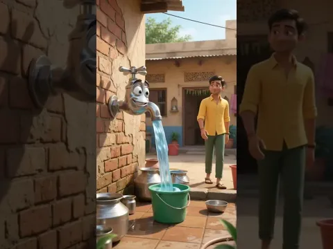 नल भी बोल पड़ा! 💧😂 पानी की एक-एक बूंद की कीमत | उल्टी-पुल्टी दुनिया #SaveWater #WaterConservation