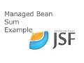 Managed Bean Sum Example