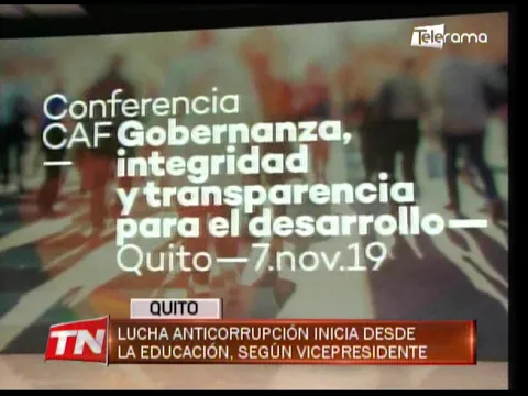 Lucha anticorrupción inicia desde la educación, según vicepresidente