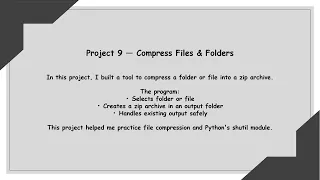 Compress Files Folders Python File Automation Project 9