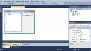 Visual Basic Tutorial 133 Introduction To Try Catch