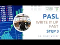 PASL Exam Write It Up Fast Step 3