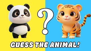 Guess 10 Animals! 🐶 Fun Cartoon Riddles | Animated Learning Game